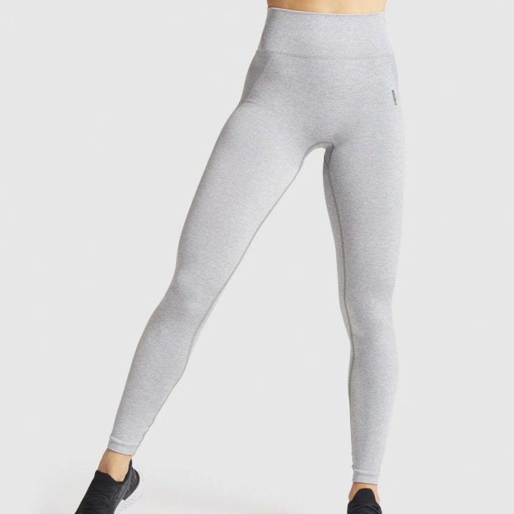 Gymshark OG High Waisted Flex Leggings in Light Grey Marl